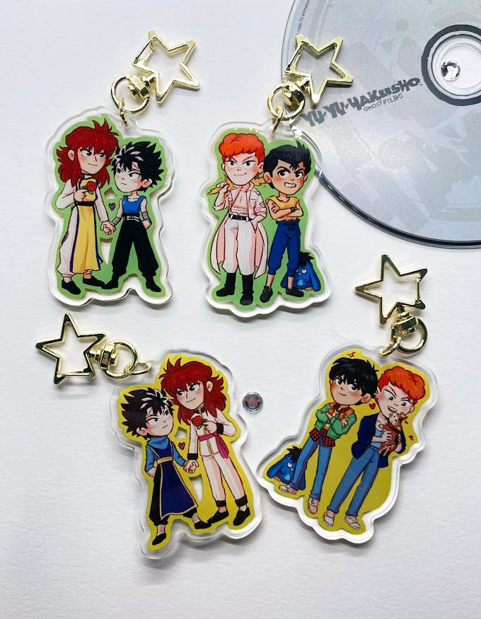 Yu Yu Hakusho 2.5in Duo Acrylic Charms